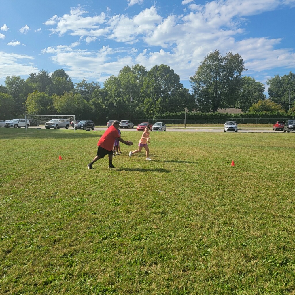 Playing Flag Football